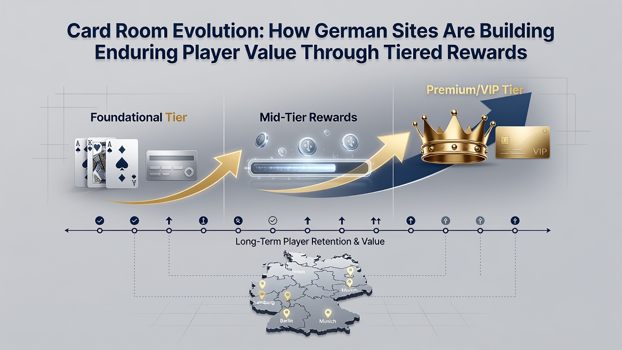 Darstellung von Spielerprogressionspfaden durch verschiedene Belohnungsebenen in deutschen Kartenzimmern