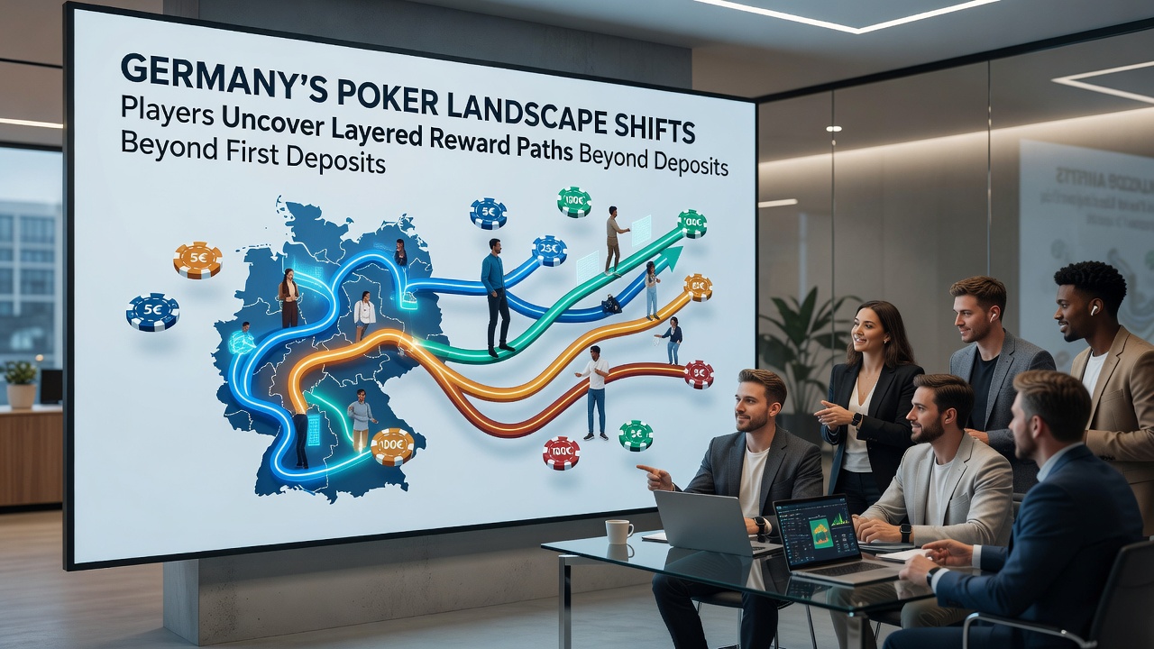 Grafische Übersicht über Loyalitätsstufen und Belohnungsebenen auf deutschen Poker-Plattformen
