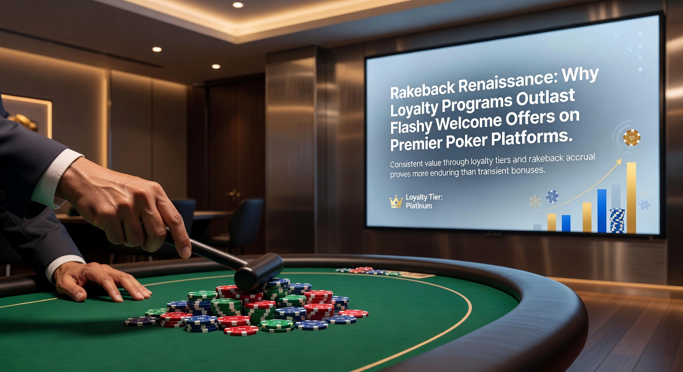 Grafik zeigt Vergleich von Rakeback-Renditen und Willkommensboni auf Poker-Plattformen über die Zeit