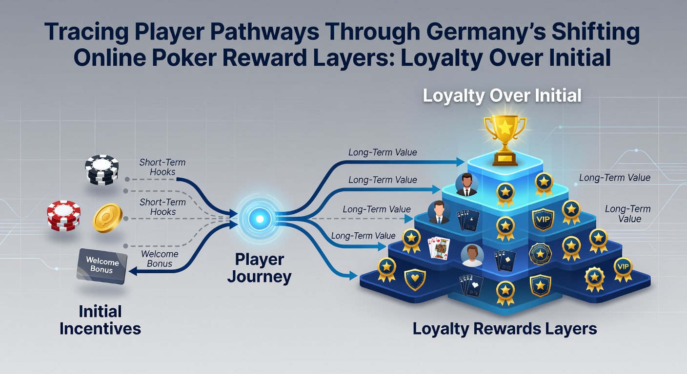 Detailansicht eines Loyalitätsprogramms mit Stufen und Belohnungen für deutsche Poker-Spieler